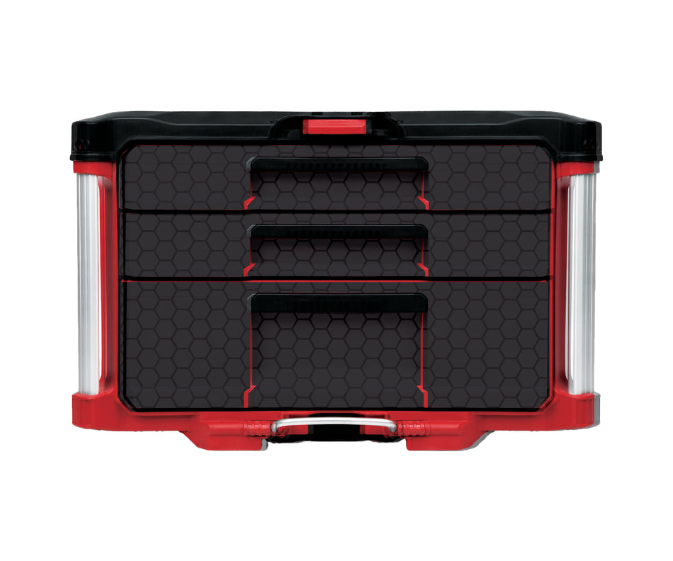Hexagon – 3-Drawer Tool Box - 2 Small / 1 Large Wrap Kit