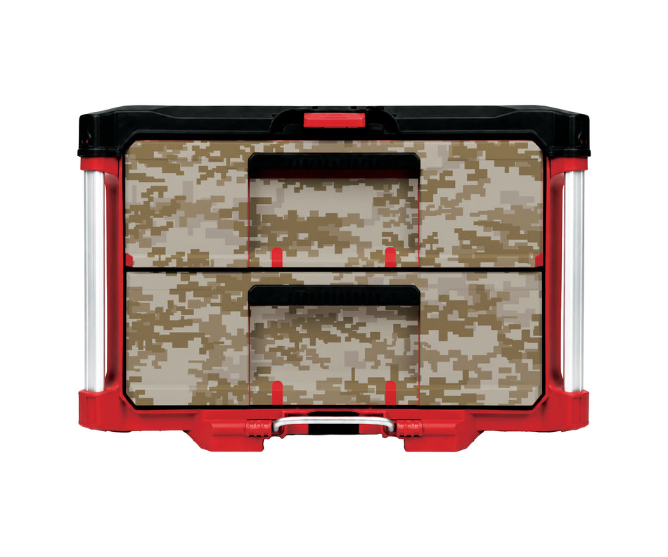 Desert Digital Camo – 2-Drawer Tool Box Wrap Kit
