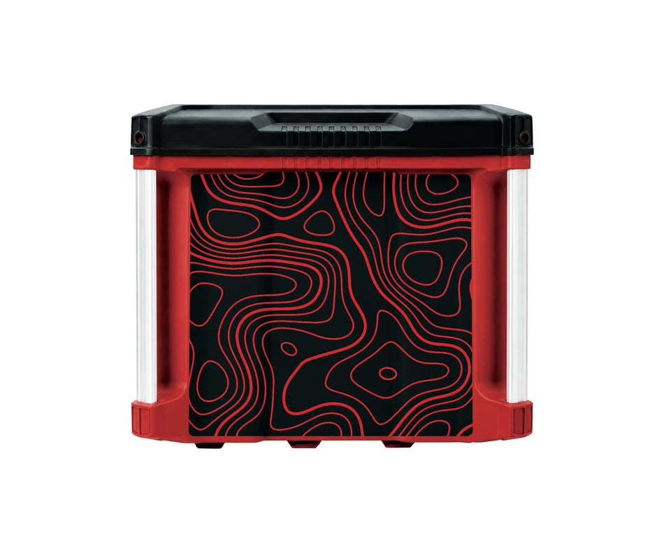 Red Topographics – 2-Drawer Tool Box Wrap Kit