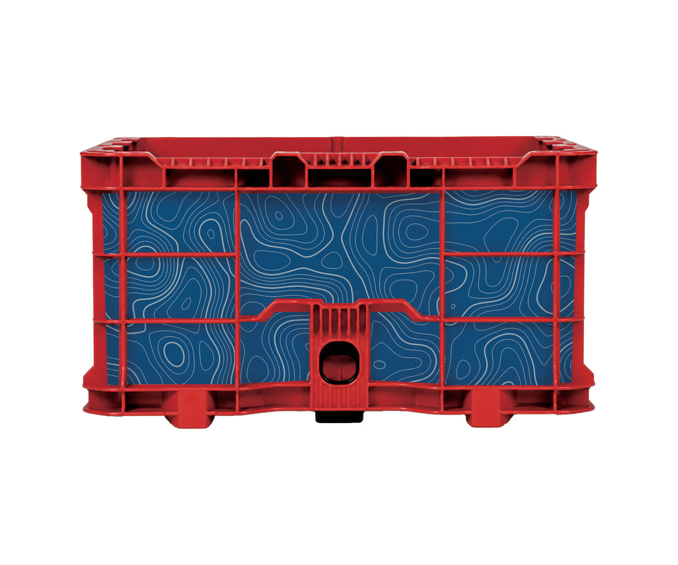 Blue Topographic – Crate Wrap Kit
