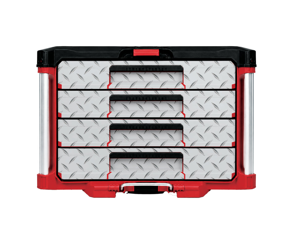 Diamond Plate – 4-Drawer Tool Box Wrap Kit