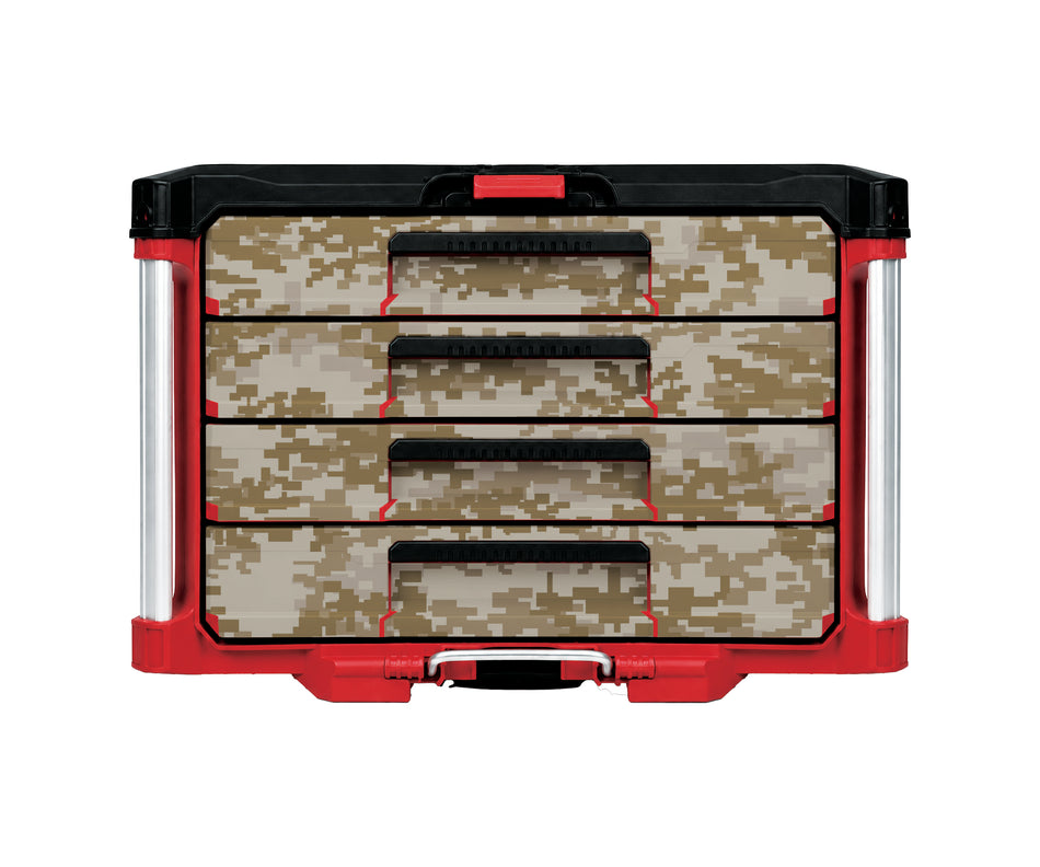 Desert Digital Camo – 4-Drawer Tool Box Wrap Kit