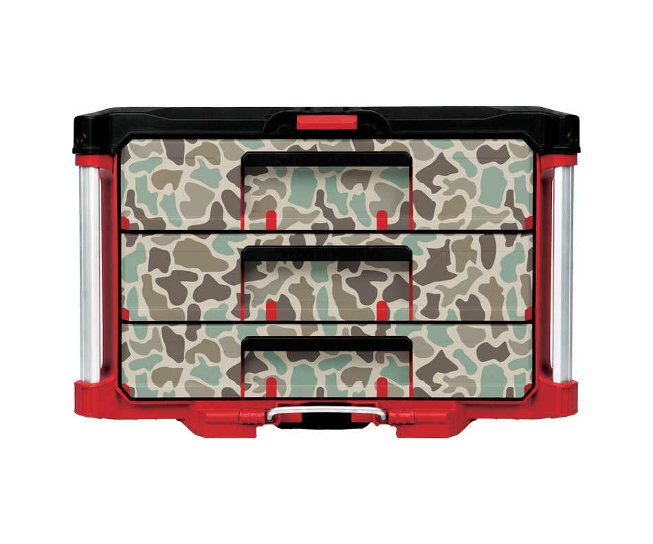 Duck Camo – 3 Medium-Drawer Tool Box Wrap Kit