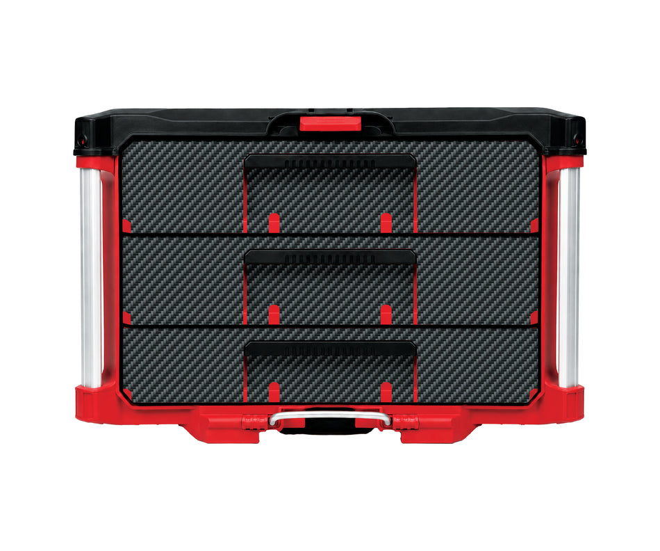 Carbon Fiber – 3 Medium Drawer Wrap Kit