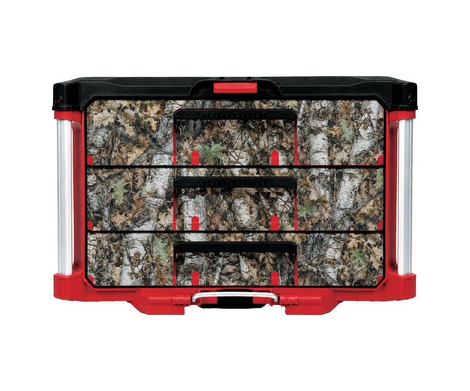 Birch Camo – 3 Medium-Drawer Tool Box Wrap Kit